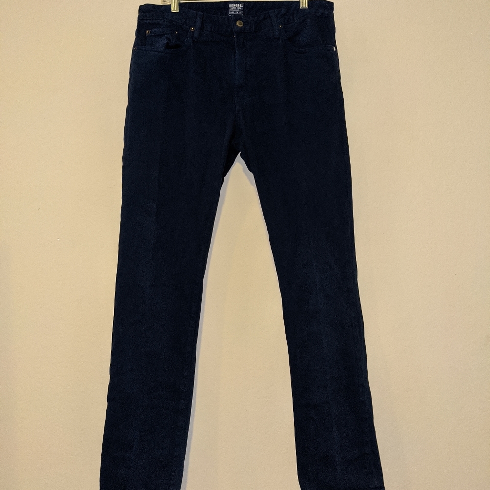 BONOBOS Men Straight Fit Denim Travel Jeans 36x34